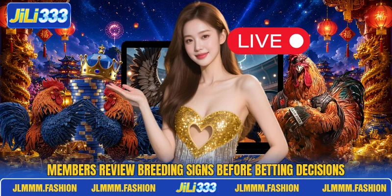 Members review breeding signs before betting decisions Members review breeding signs before betting decisions