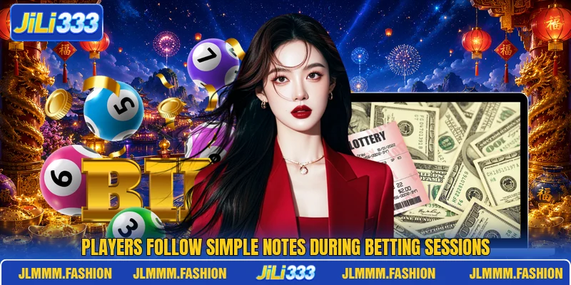 Players follow simple notes during betting sessions