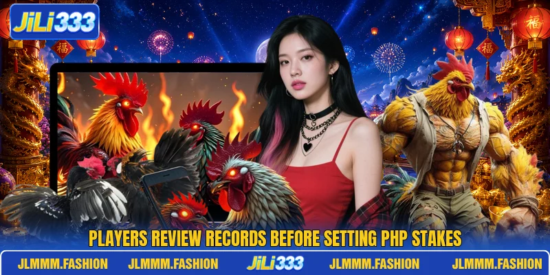 Players review records before setting PHP stakes Players review records before setting PHP stakes