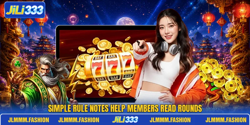 Simple rule notes help members read rounds Simple rule notes help members read rounds